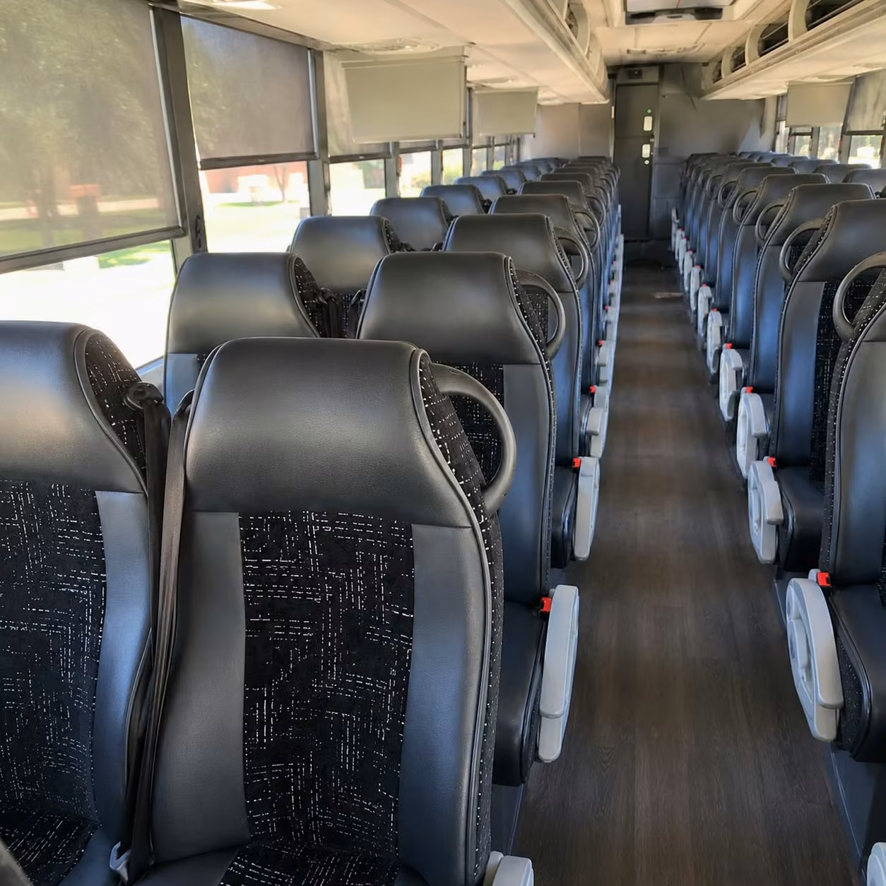seattle charter bus interior gallery